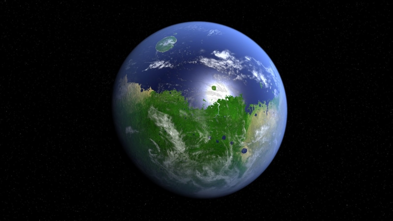 earth, the ocean, planet, mainland, space, stars, surface, Mars, 1080P