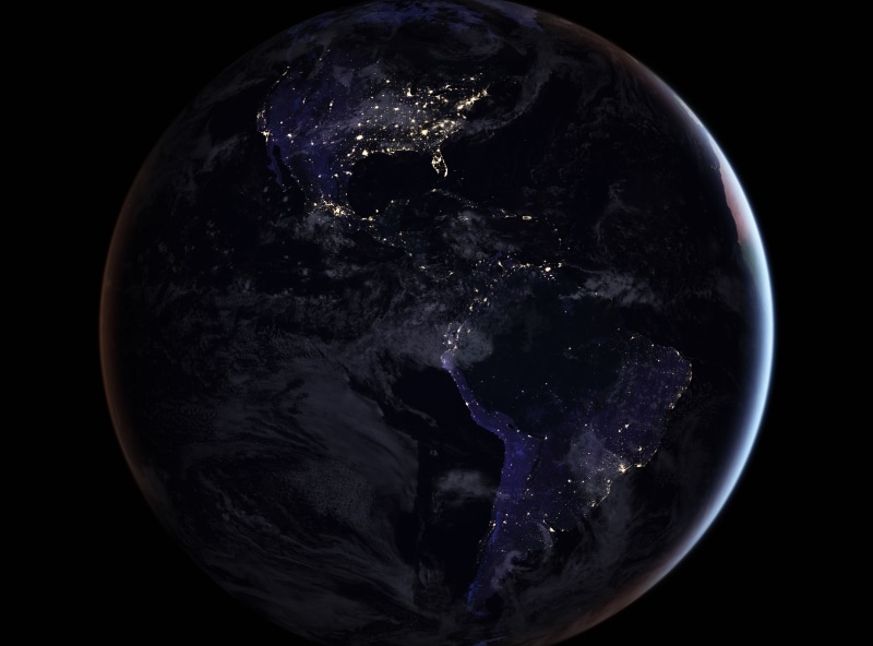 studio shot, blue, satellite View, lights, outdoors, sky, space exploration, no People, 4K, black Color, planetary Moon, backgrounds, space, globe - Man Made Object