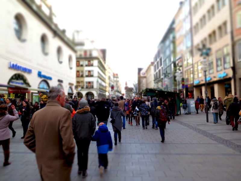 group, walking, nature, sky, city, real people, pedestrian zone, adult, lifestyles, crowd, people, outdoors, day, concrete, 4K, large group of people