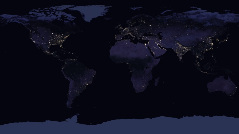 science, asia, europe, satellite, blue, light, city, nightlight, nasa, planet, africa, observatory, space, america, marble, 8K, 8k, world, globe, map