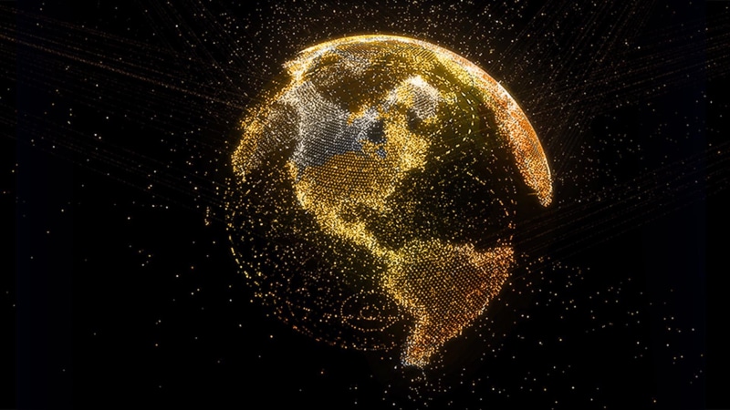 digital art, earth, lighting, lights, light, art, space, globe, world, planet, artwork, dark, 1080P