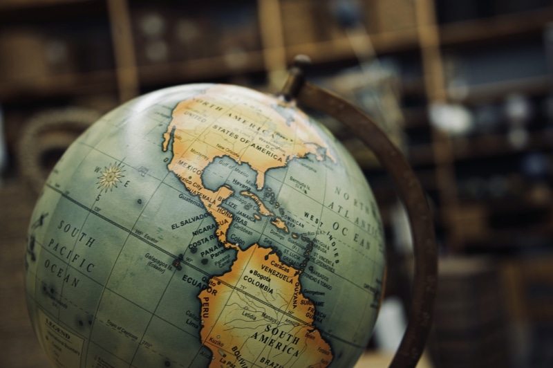 close-up, compass, geography, continents, journey, world map, planet - space, space, world, guidance, education, global communications, sphere, travel