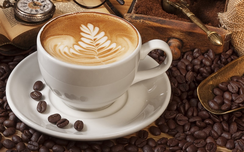 teacup, refreshment, white, coffee, crockery, drink, indoors, temptation, coffee - drink, lot, cappuccino, 2K, still life, saucer, hot drink, freshness