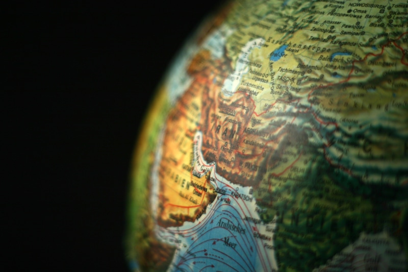 planet - space, text, continents, close-up, earth, world map, asia, globe, no people, single object, iran, world, sphere, map, space, globe - man made object