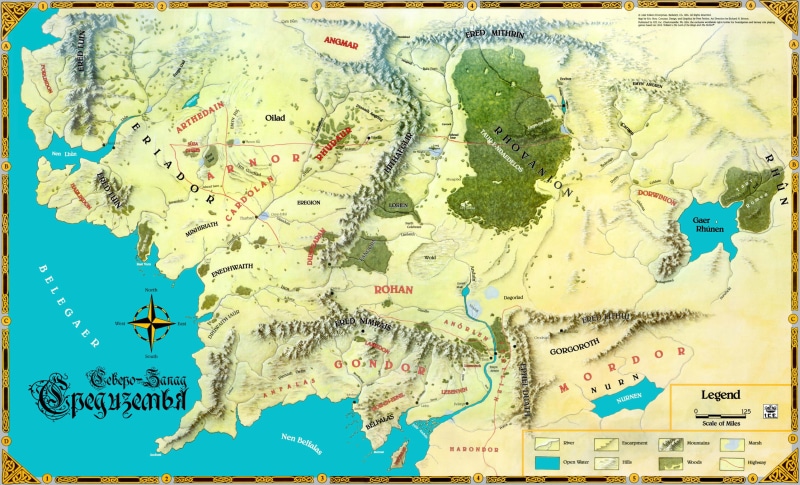 famous Place, land, world Map, tourism, backgrounds, map, sea, uSA, John Ronald Reuel Tolkien, 2K, western script, text, illustration, John. R. R. Tolkien