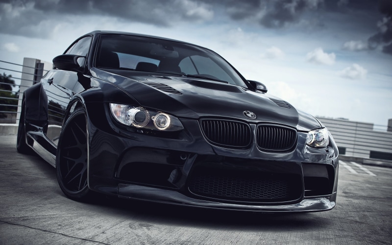 headlight, black, luxury, vintage car, bmw, outdoors, no people, cloud - sky, BMW M3 , motor vehicle, front view, nature, land vehicle, day, metal, wealth