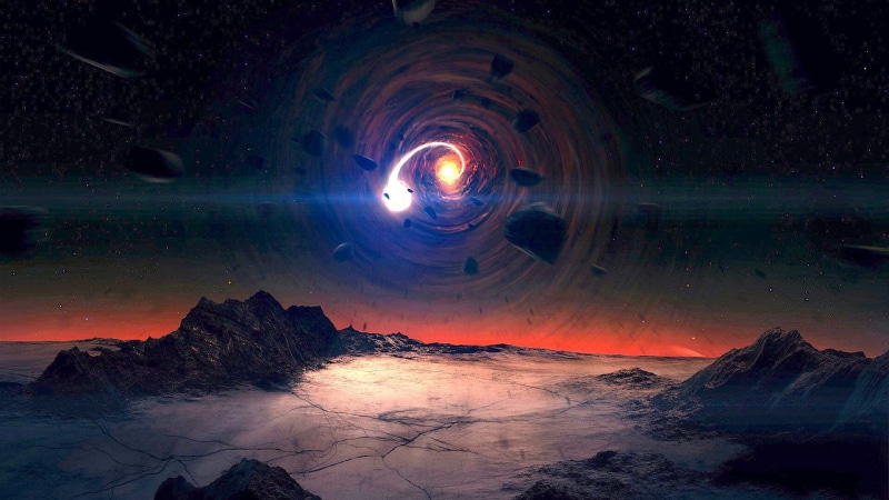stars, hd, hole, debris, 1080P, alien, landscape, space, black