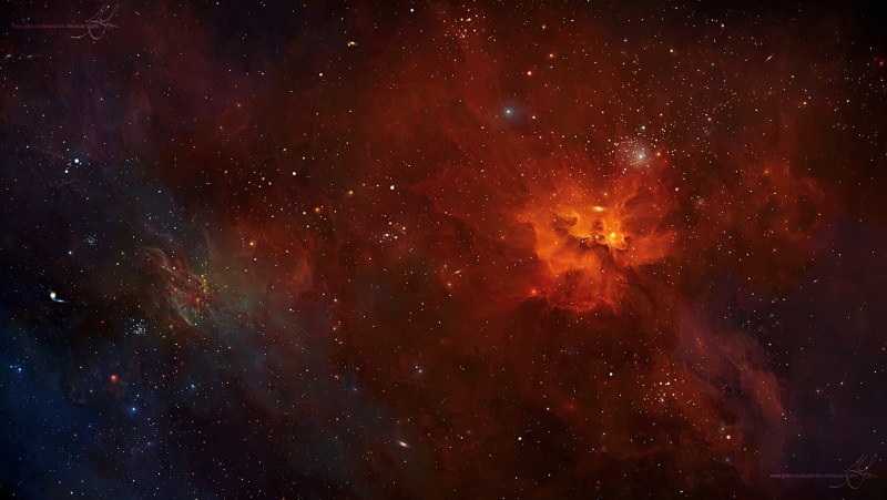 luminosity, space exploration, black, TylerCreatesWorlds, constellation, red, orange color, 1080P, star - space, stars, no people, outdoors, beauty in nature