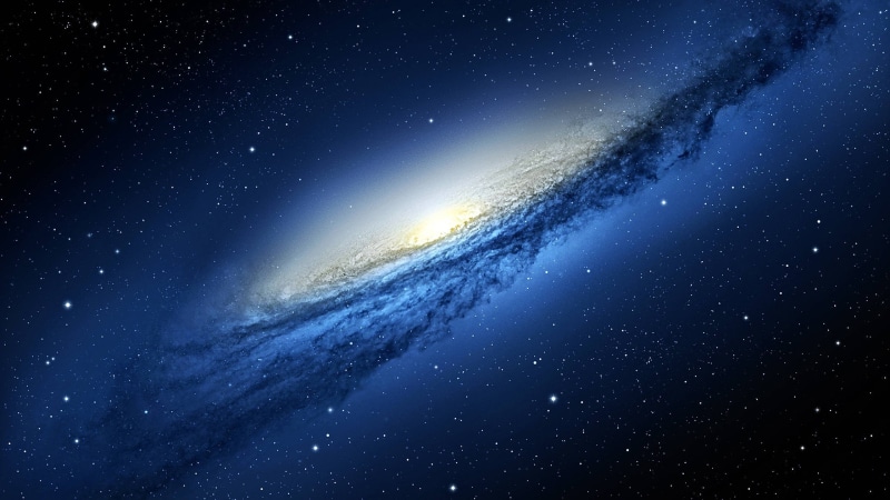 environment, futuristic, space art, science, 2K, star field, beauty in nature, NGC 3190, dark, astronomy, blue, milky way, sky, digital, orbiting, planet - space