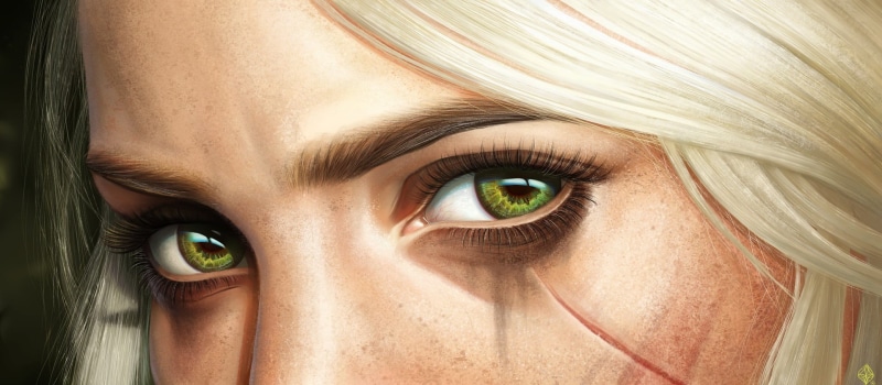 human body part, one person, beautiful woman, women, Ciri, sensory perception, eyesight, human face, digital art, adult, s, The Witcher 3: Wild Hunt, human eye
