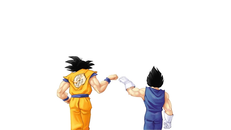 isolated, Dragon Ball Z, adult, anime, holding, sport, 1080P, clear sky, sky, heroes, behind, computer Graphic, vector, illustration, studio shot, cut out