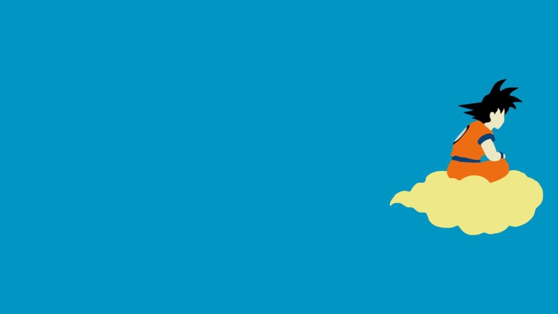 z, 1080P, blue background, blue, saiyan, dragon ball z, super saiyan, minimalism, dragon, super, ball, background