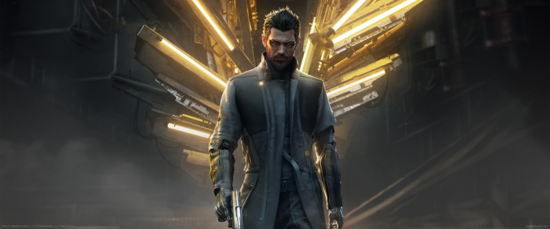 ultrawide, video games, Deus Ex, ultra-wide, cyberpunk, 2K, Deus Ex: Mankind Divided