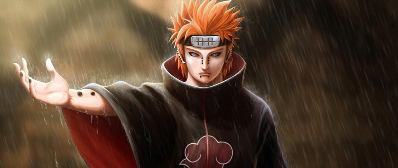 front view, emotion, shippuden, Naruto Shippuuden, nature, young men, blurred motion, pain, women, character, looking at camera, 2K, ultra-wide, fear