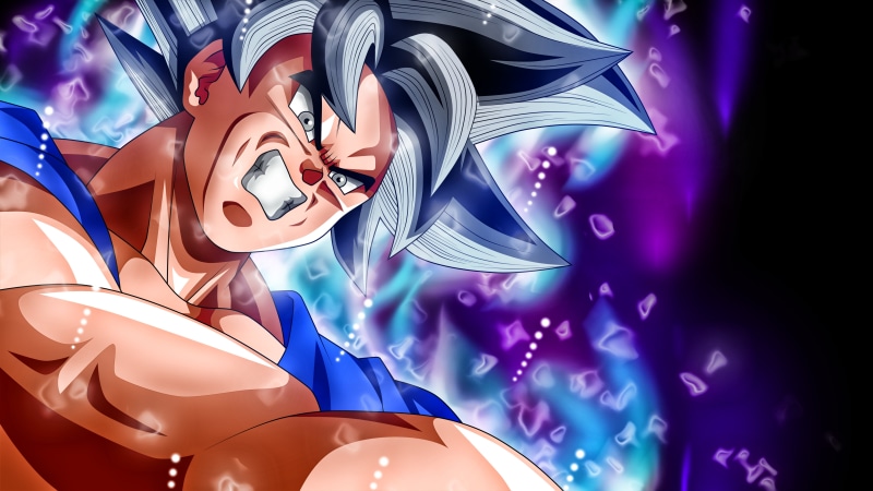 carnival - celebration event, indoors, Dragon Ball Super, 5K, ultra, pattern, dragon, purple, arts culture and entertainment, Son Goku, z, instinct, son