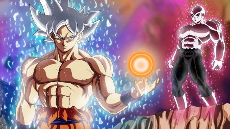 creativity, night, dragon, illuminated, craft, Goku, ball, arts culture and entertainment, glowing, Jiren (Dragon Ball), Ultra Instinct (Dragon Ball), no people