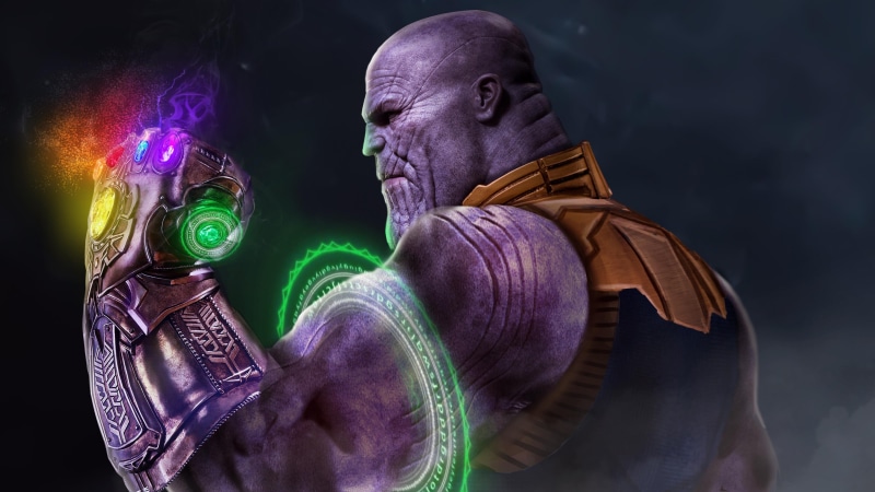 4K, Avengers EndGame, Marvel Comics, Infinity Gauntlet, Thanos, The Avengers