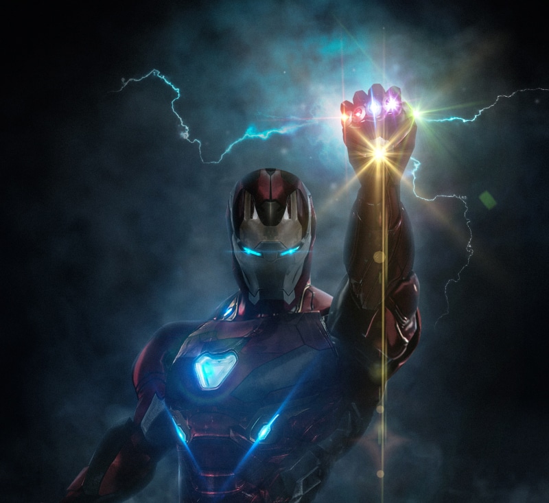 Iron Man, HD, 2K, Infinity Gauntlet