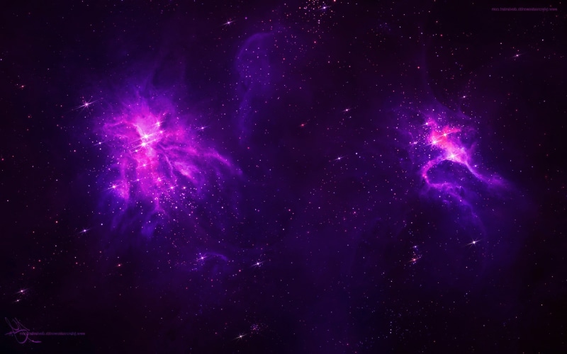 low angle view, sky, astronomy, stars, star - space, Purple, 2K, scenics - nature, blue, TylerCreatesWorlds, backgrounds, outdoors, night, galaxy, glowing