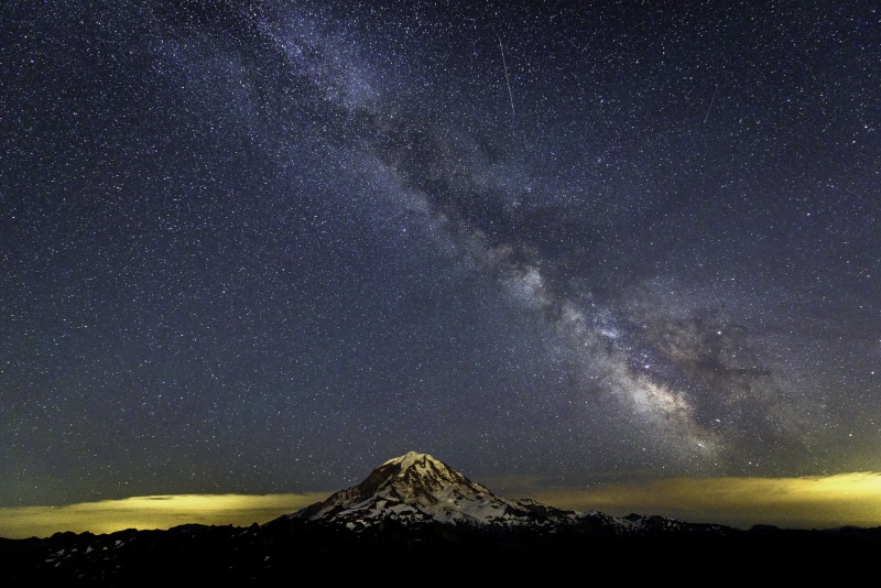 5K, mountain, dark, illustratsion, way, milky Way, space, galaxy, constellation, astronomy, sky, science, landscape, milky, nature, exploration, nebula
