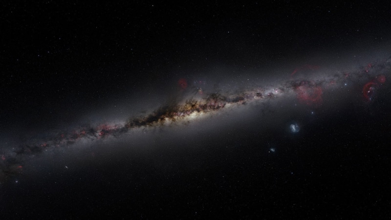 black, space, hd, way, galaxy, 1080P, milky, stars