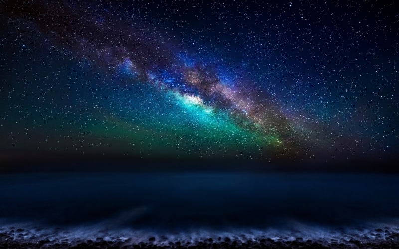 canary islands, 1080P, night, milky, galaxy, sky, stars, milky way, canary, way, islands, ocean
