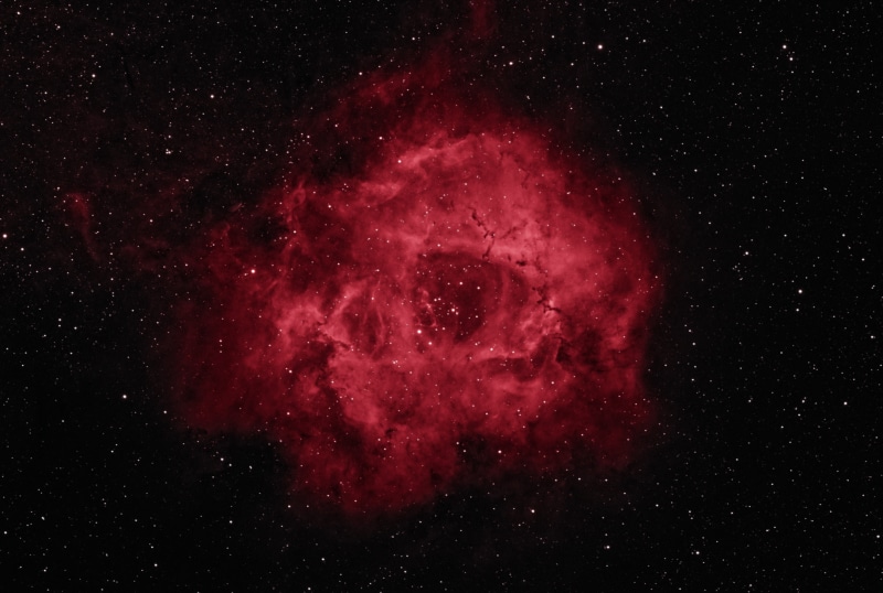illustration, beauty, 2K, no people, nature, science, infinity, night, abstract, nebula, black background, Rosette Nebula, cloud, exploration, planet - Space