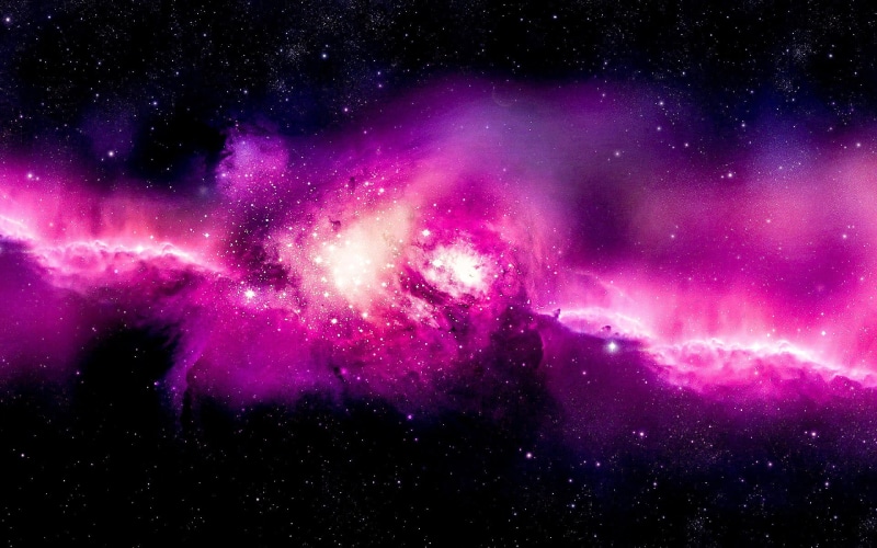 glowing, pink color, star field, nebula, pink, nature, no people, space, spiral galaxy, luminosity, star - space, scenics - nature, 1080P, purple, sky