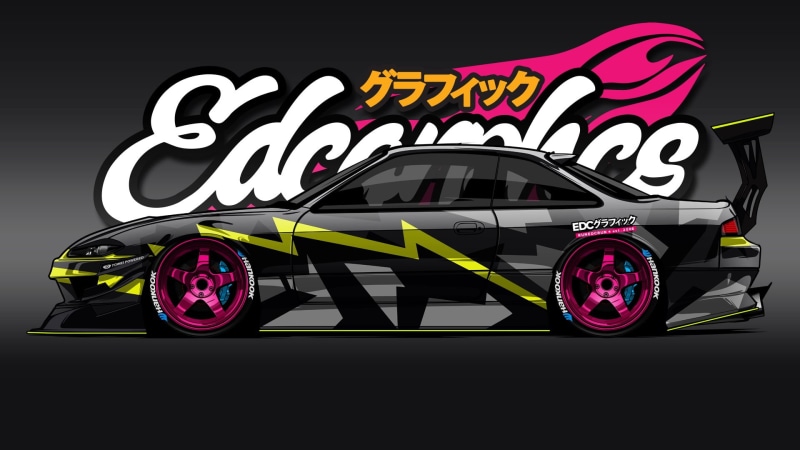 multi colored, JDM, mode of transportation, transportation, neon, casino, illuminated, Nissan, render, modern, no people, neon colored, symbol, communication