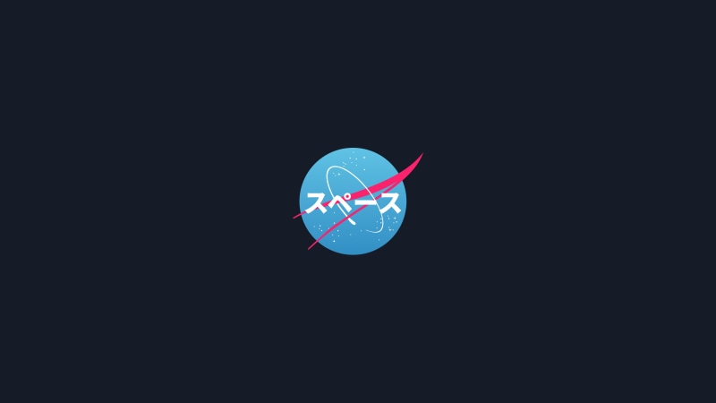 minimalism, 4K, logo, classic art, NASA, Japanese Art