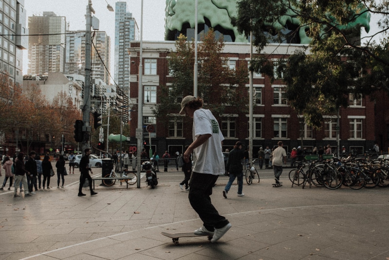 outdoors, tree, city life, full length, building exterior, crowd, people, skaters, skate kid, lifestyles, day, street, architecture, group of people, teenagers