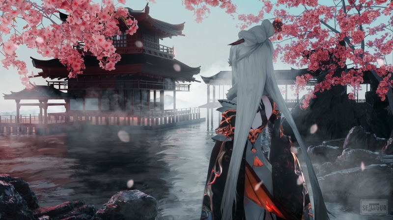 anime, 4K, Genshin Impact, Seymour, Ningguang (Genshin Impact), anime girls