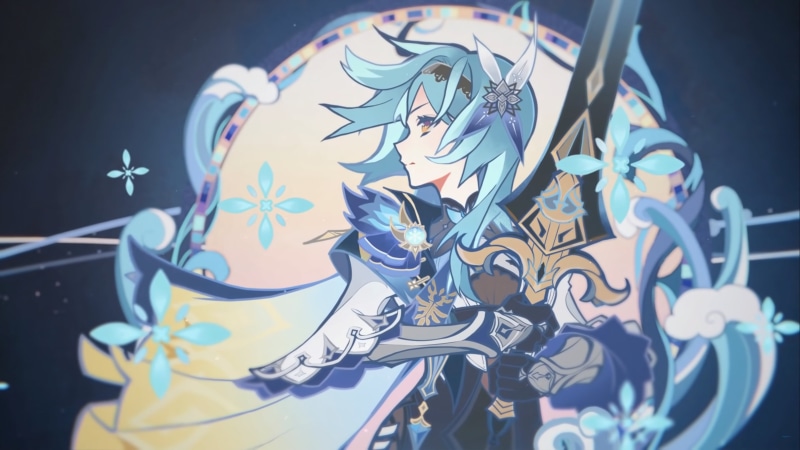 Genshin Impact, Eula(Genshin impact), 4K, anime girls