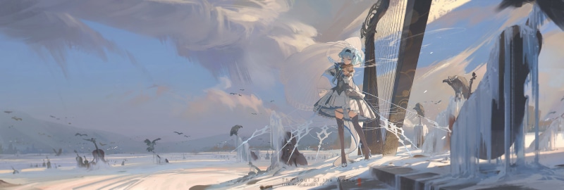 void_0, anime girls, Genshin Impact, anime, Eula(Genshin impact), 4K