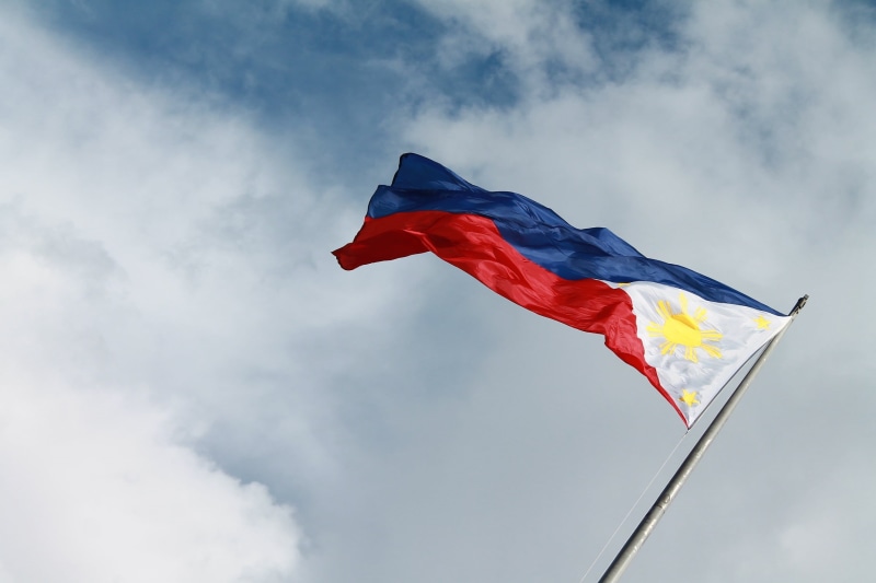 filipino, freedom, symbol, waving, wind, banner, patriotism, 1080P, emotion, symbolism, sky, day, patriotic, philippine flag, independence, low angle view