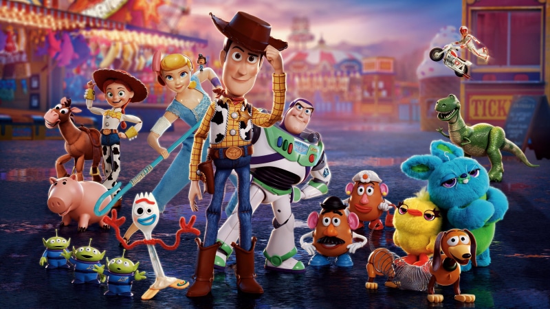 Movie, Woody (Toy Story), Jessie (Toy Story), 4K, Toy Story 4, Forky (Toy Story), Buzz Lightyear, Bo Peep
