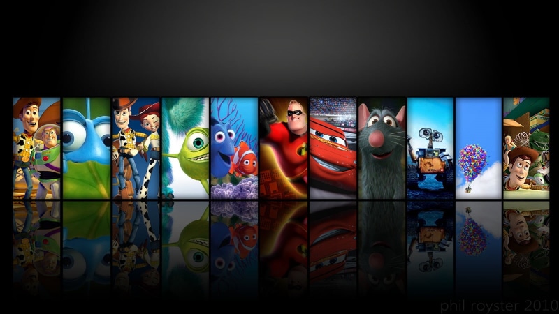 pattern, A Bugs Life, Finding Nemo, Inc., movie, Ratatouille, art and craft, representation, Monsters, Toy Story 2, architecture, Cars (movie), reflection