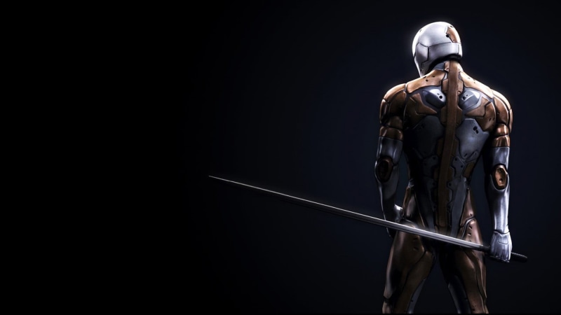 human representation, Metal Gear Solid , helmet, military, Metal Gear, headwear, creativity, katana, studio shot, standing, technology, indoors, male likeness
