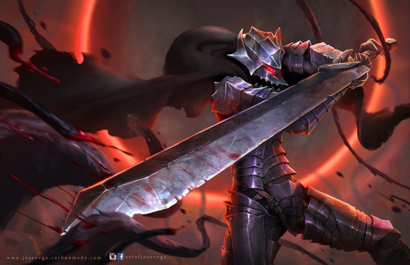 Armor, Guts (Berserk), Anime, Sword, Berserk, 1080P