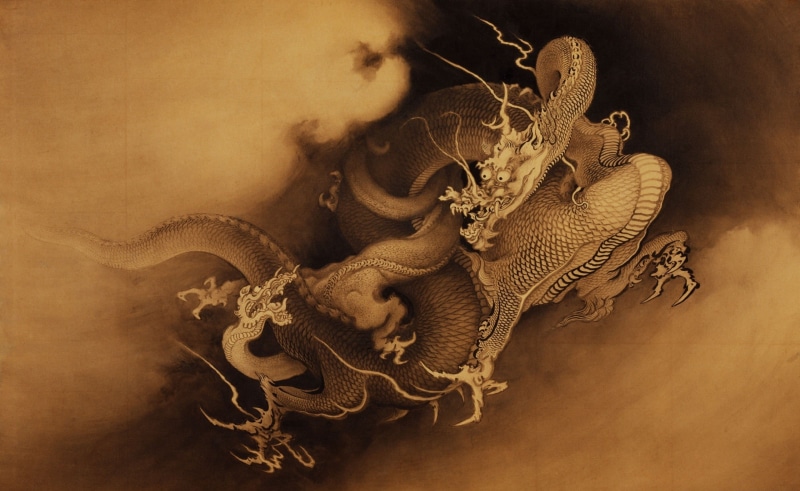 painting, animal representation, brown, sea life, invertebrate, studio shot, 2K, sea, mythology, artwork, fantasy art, textured effect, indoors, wood