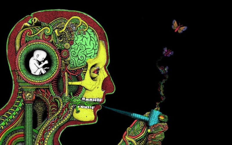 art, multi Colored, mystery, human Head, representation, human Face, ornate, symbol, Rastafari, drugs, portrait, artwork, illustration, pattern, decoration