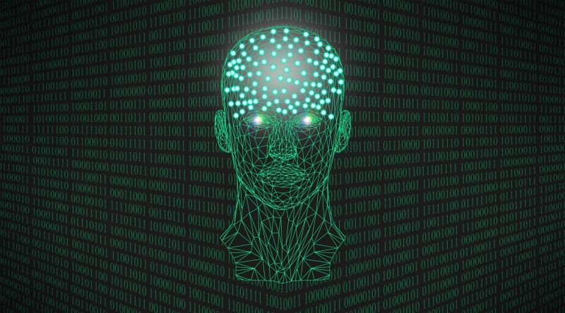 ai, health, human, binary, central, no people, stimulation, nerve, computer, illustration, surgery, future, 2K, moore, green color, close-up, machines