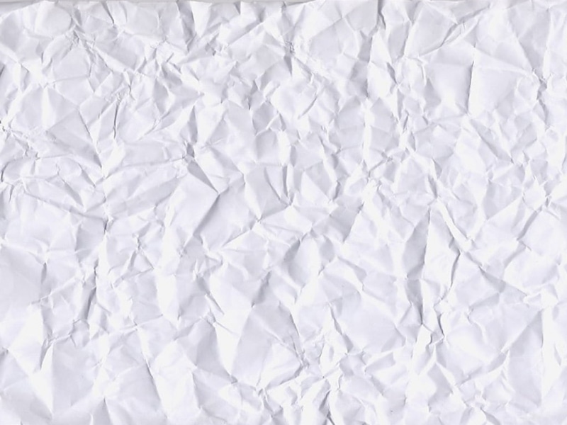 studio shot, indoors, wrinkled, copy space, man made object, textured effect, pattern, 480P, crumpled, paper texture white, white color, blank, garbage