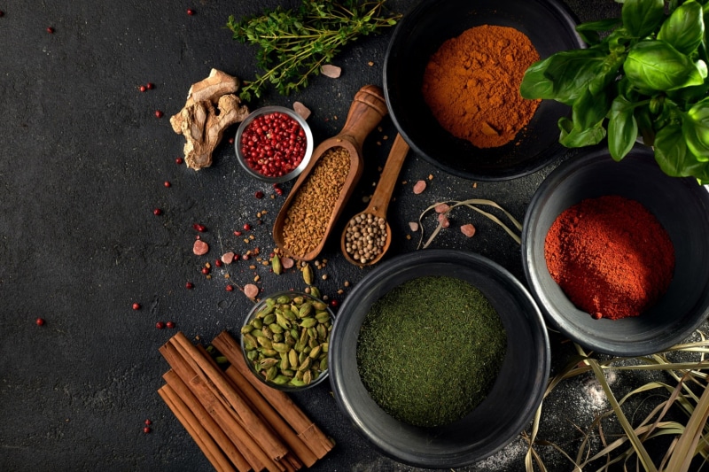 colorful, 1080P, spices, still life, food