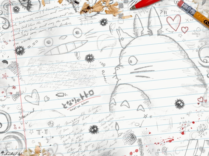 music, pattern, non-western script, backgrounds, number, communication, musical note, My Neighbor Totoro, sheet, text, 720P, education, white color, Studio Ghibli