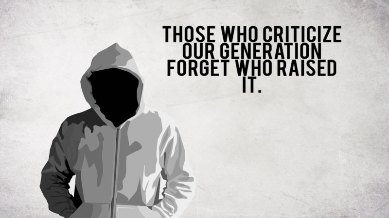 hoods, hoodie, capital letter, day, sunlight, casual clothing, gray, quote, overlay, real people, communication, non-western script, one person, 1080P