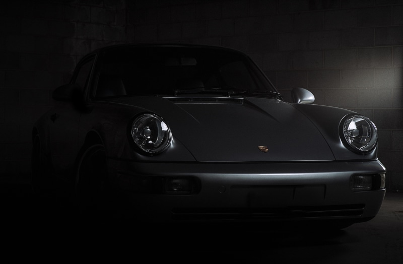 4K, Porsche 911 Carrera, old, black, Porsche