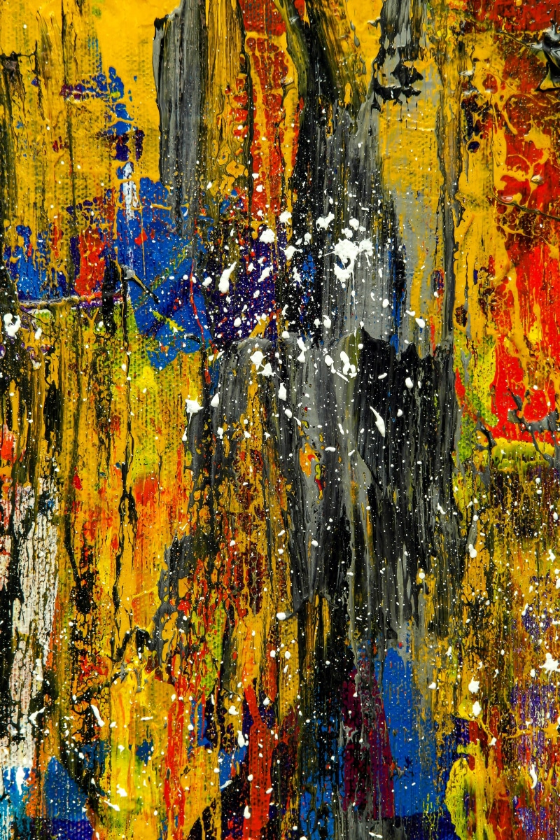 canvas, motion, 5K, architecture, no people, paint, pattern, backgrounds, abstract, motley, art, multicolored, color, art and craft, wall - building feature
