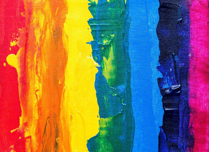 4K, still life, abstract painting, abstract backgrounds, turquoise colored, colored, backgrounds, acrylic paint, colourful, indoors, blue, rainbow, pattern