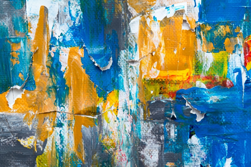 colors, art, outdoors, pattern, oil painting, craft, creative, peeling off, turquoise colored, old, colorful, paint, architecture, vibrant color, weathered